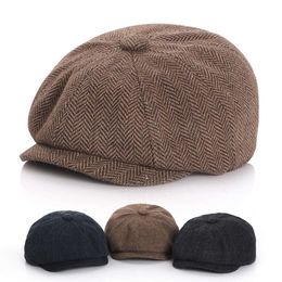 Autumn Winter Children Hat Classic Boys Beret Hats Fashion Kids Cap Warm Accessories Toddler Baby Photography Props Infant Gifts L2405