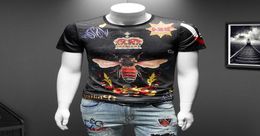 Luxury Crown Bee Print T Shirt Men Short Sleeve Summer Casual TShirt Breathable Tee Tops Streetwear T Shirt Male Clothes 7XL 21058353035