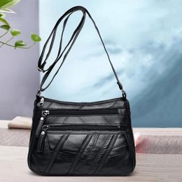 Shoulder Bags 2024 Single Messenger Wild Female Bag Fashion Casual Mother Women Crossbody Leather Handbag