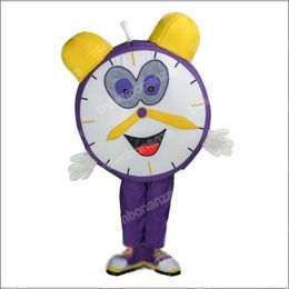 2024 Halloween Alarm clock Mascot Costumes Halloween Cartoon Character Outfit Suit Xmas Outdoor Party Festival Dress Promotional Advertising Clothings