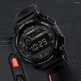 Wristwatches Men's LED Digital Watch Men Sport Watches Fitness Electronic Multifunction Military Sports Clock Kids Gifts