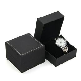 Watch Boxes & Cases Pu Leather Box Jewellery Wristwatch Display Portable Organiser With Pillow Present Packaging Drop Delivery Watches Dhldi