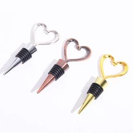 Heart Shaped Champagne Wine Bottle Stopper Valentines Wedding Gifts Set Wine Stoppers Bar Tools 11 LL