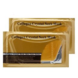 Long-lasting Moisturizing Golden Collagen Masks & Peels for Neck Hydrating Skin Care Treatment Collagen Crystal Neck Mask