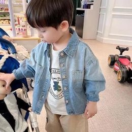 Jackets Kids Denim Baby Boy Girl Spring Fashion Coats Jeans Children's Clothes Outerwear 2-12 Years