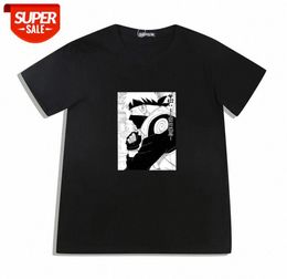 Japanese anime short-sleeved t-shirt summer street trend cotton kakashi print clothes #9d1F7874995