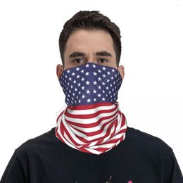 Scarves United States Flag USA National Neckerchief Scarf Neck Face Mask Unisex Warmer Seamless Bandana Headwear Cycling Hiking