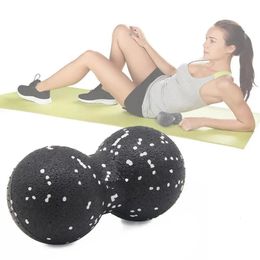Yoga Massage Roller Ball Peanut Double Lacrosse Spiky Fasciitis Balls Back For Plantar Relief Mobility Myofascial Pain 240513