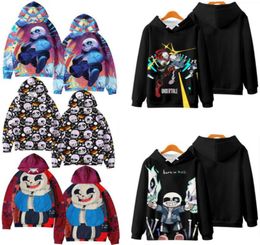 2 To 14 Years Popular Game Undertale Kids Hoodie for Boys and Girls Sans and Papyrus Long Sleeve Hooded Jacket Children Clothes8719322