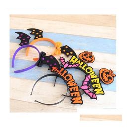 Hair Accessories Many Lovely Halloween Headband Band Pumpkin Bat Hat Party Costumes For Children Adorn Drop Delivery Baby Kids Matern Dhwou
