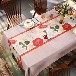 Table Cloth Chinese Style Tablecloth Washable Rectangar Pvc Coffee Mat Light And Luxurious High-End 230824 Drop Delivery Home Garden Dhf4F