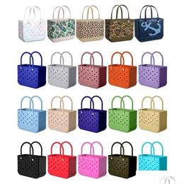 Storage Baskets Ups Eva Totes Outdoor Beach Bags Extra Large Leopard Camo Printed Women Fashion Capacity Tote Handbags Summer Drop Del Dhofk
