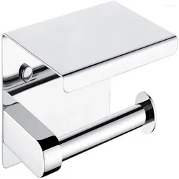 Bath Accessory Set Toilet Paper Holder Modern Multi-functional Stylish Space-saving Convenient Phone Stand And Tissue