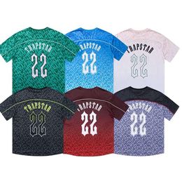 High Quality Trapstar T Shirts Women Designers T-shirts Print Letter Black and White Grey Rainbow Color Summer Sports Fashion Tops Short Sleeve Mens Tees tt848