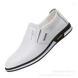 Casual Shoes Fahsion Mens Loafers Spring/Autumn Luxury Business Slip-On Solid Breathable Daily Men Leather Male