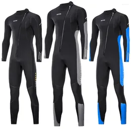 Women's Swimwear 3mm Neoprene Men Wetsuit Wet Suits Front/Back Zipper Water Sports Full Body Diving Suit Snorkelling Surfing Sport Swimsuit