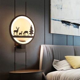 Wall Lamps Modern LED Light Sconce Art For Bedroom Bedside Living Dining Aisle Study Indoor Home Decoratioan Fixture Lustre