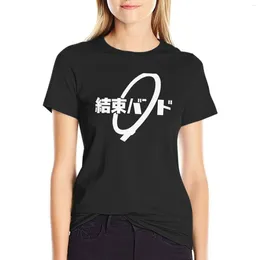 Women's Polos Sleek Smooth Kessoku Band Logo T-Shirt Lady Clothes Anime White Dress For Women Sexy