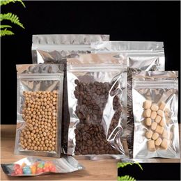 Packing Bags Wholesale Aluminum Foil Resealable Bag Plastic Retail Packaging Zipper Package Pouch Self Seal Pouches For Tea Food Stora Dh1J5