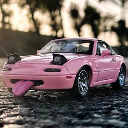 Diecast Model Cars 1 32 Mazda MX5 MX-5 Supercar Metal Alloy Diecast Toys Car Model Collectibles Birthday Gift Sound Light Childrens Toys Hobbies Y2405203LBQ