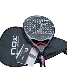 18K Racket Pala Soft Face Padel Carbon Fibre Tennis Outdoor Sports Equipment for Men and Women Board 240509