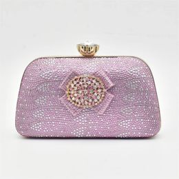 Evening Bags Arrival Rhinestone Clutch Bag African Party Handbags For Women 2024 Designer Luxury Purses And