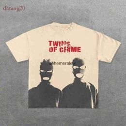 T -Shirt Men's T-Shirt Graphics Print Oversized Round Horse Tshirt Men Womens Tshirt Short Sleeved Streetwear Y2k T Shirt Harajuku Gothic Hip Hop Tops 289