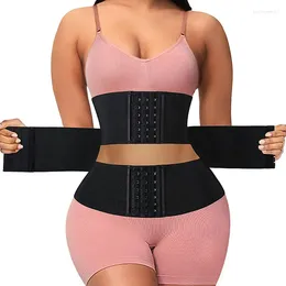 Women's Shapers Compression Waist Trainer Buckle Abodomen Slimming Belt Tummy Control Cincher Back Support Girdle Sweat Sauna Body Shaper