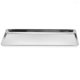Kitchen Storage Baking Sheets Cookie Stainless Steel Pans Toaster Oven Tray Rectangle Metal Flat Cooking