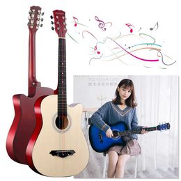 Guitar 38 inch acoustic guitar with entry-level kit Gig bag classic guitar for children/boys/girls/teenagers/beginners WX