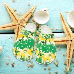 Slippers Nopersonality Jamaican Flag Shoes Unisex Tie Dye Butterfly Design Garden Sandals Universal Slides Wide Hiking