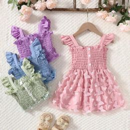 Girl Dresses 1 2 3 4 5 Years Baby Dress Summer Butterfly Mesh Fashion Party Little Princess For Girls Birthday Gift Kids Clothes
