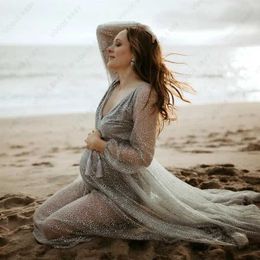 Maternity Dresses Pregnant woman photography dress baby shower Maxi lace dress vacation beach dress photo shoot long dress pregnancy photo shoot props d240520