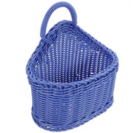 Storage Bottles Plastic Basket Kitchen Spoon Wall Decor Farmhouse Hanging Baskets Woven