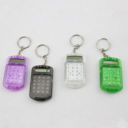 8 Digits Student Pocket Calculator Key Chain Mini Personalised School Office Electronics Creative 240430