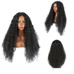 Lace Wigs Cuticle Aligned Virgin Brazilian Human Hair Deep Wave Hd Transparent 13X6 Frontal Closure Vendor Drop Delivery Products Dhq4A