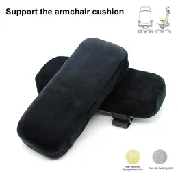 Pillow Office Chair Soft Breathable Cosy Fastener Tape Particles Bottom Support Hand Plush Memory Foam Armrest Pad Use