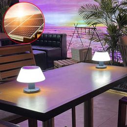 Lamps Shades Solar Table Lamp Outdoor Lighting Modern Home Garden Decor Rechargeable Cordless Light Solar Led Light For Restaurant Hotel Bar Y240520IM27