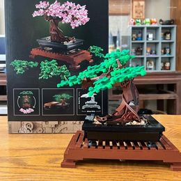 Party Favour Miniso 878PCS Flower 10281 Blocks Bouquet Bonsai Tree Plant Building Block Bricks Model Home Decoration Toy Gift Set