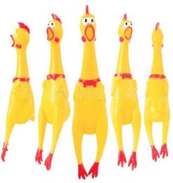 Children Toys Pet Dog Chew Toys Screaming Rubber Chicken Attract Puppy Dog and Cat Pet Squeak Toys Screaming Rubber FY002600285912442