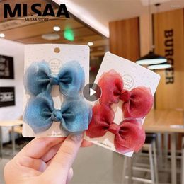 Dog Apparel Pearl Mesh Hair Clip Easy To Use Various Styles Bow Knot Fabric Hairpin Baby Accessory Not Damaging
