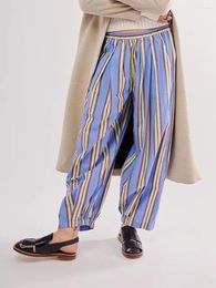 Women's Sleepwear 2024 Fashion Women Stripe Pajamas Trousers Comfy Casual Pants Loose Lounge Bottoms With Pockets