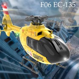 Parkten F06EC135 136 24G RC Helicopter 6CH 6G Without Ailerons Brushless Motor Arobatic Drone For Adult Toys 240520