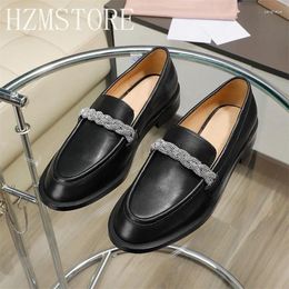 Casual Shoes Spring Autumn Genuine Leather Flat Loafers Women Solid Slip On Versatile Single Daily Office Commuting