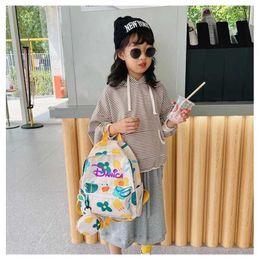 GT14 Backpacks Personalised embroidered childrens backpack fashionable flower childrens cartoon graphic backpack with coin box d240521