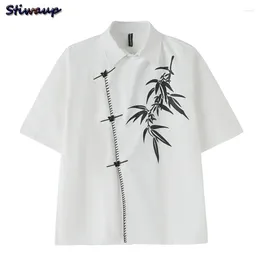 Women's Blouses Short Sleeve Shirt Chinese Style Fashion Luxury Clothing Trend 2024 Womens Elegant Blouse Large Size Ladies Tops