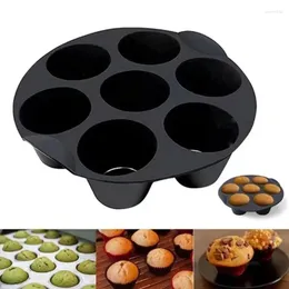 Baking Moulds Silicone Muffins Cake Cups 7 NonStick Moulds Microwave Oven Bakings For Puddings Pie Brownie Chocolate