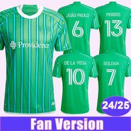 24 25 Seattle Sounders ROLDAN Men Soccer Jerseys MORRIS RUIDIAZ DE LA VEGA ATENCIO Home Green Shirt Short Sleeves Adult Uniforms JJ 5.20