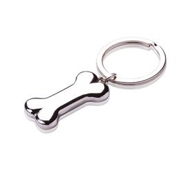 Keychains Cute Dog Bone Key Chain Fashion Alloy Charms Pet Pendent Tags Ring For Men Women Gift Car Keychain JewelryKeychains 265m