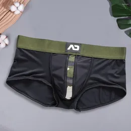 Underpants Comfortable Men Shorts Briefs With U Convex Pockets Underwear Widened Elastic Waistband Men's Low-rise For